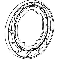 Hansa Rosettenverlängerung 12 mm chrom, 59913081 59913081