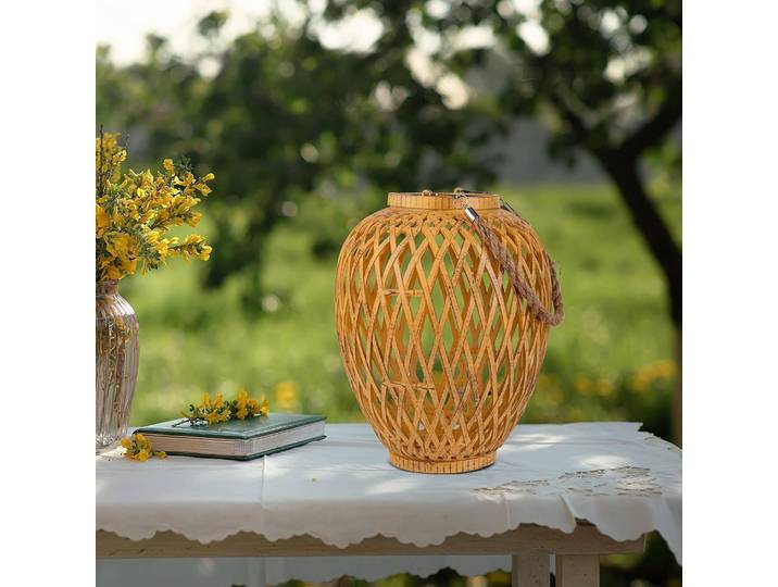 Lanternes Cesto - Lot de 2 Ø 20cm Beige