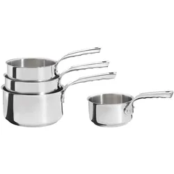 de Buyer Milady Stielkasserollen 4er-Set, Pfannenset + Topfset, Silber