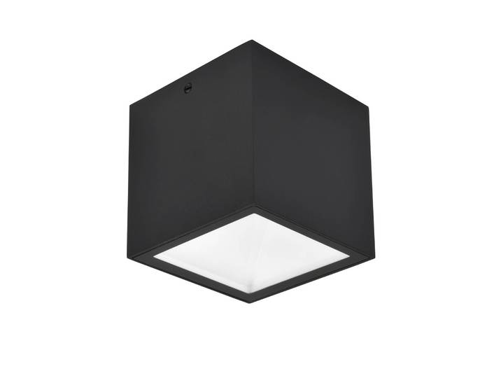 LUTEC LED-Außendeckenleuchte GEMINI, schwarz, 9 x cm, IP65 GEMINI, schwarz, Aluminium, Modern