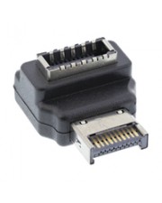 InLine USB 3.2 Adapter intern Frontpanel USB-E Stecker zu Buchse 90° Digital/Daten (33446N)
