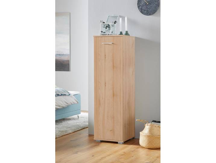 Hochkommode PRIESS, braun (edelbuchefarben), B:41cm H:135cm T:38cm, Holzwerkstoff, Sideboards, Hochkommode