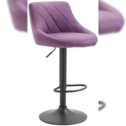 Proregal CHEFGASTRO Barhocker CAPE VERDE Kunstleder Schwarz HxBxT 83x46x49cm Kunstleder Lila Barstuhl