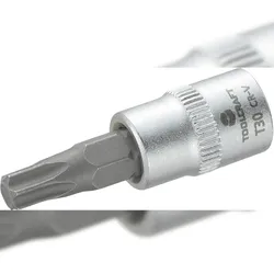 TOOLCRAFT T30 816153 T-Profil Steckschlüssel-Bit-Einsatz T 30 1/4" (6.3 mm)