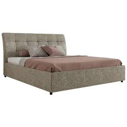 POLSTERBETT GALA CLASSIC 180/200 - Grau Strukture - Schaum-Matratze