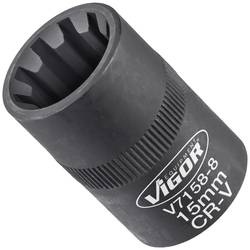 VIGOR Steckschlüsseleinsatz, 3/8 (10 mm) Vierkant hohl, Innen Sechskant Profil, SW 8 mm V7158-8