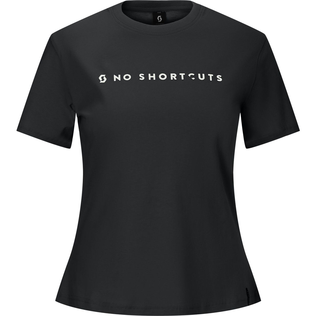 Scott Tee W's No Shortcuts SS black (0001) XL 4251620001012