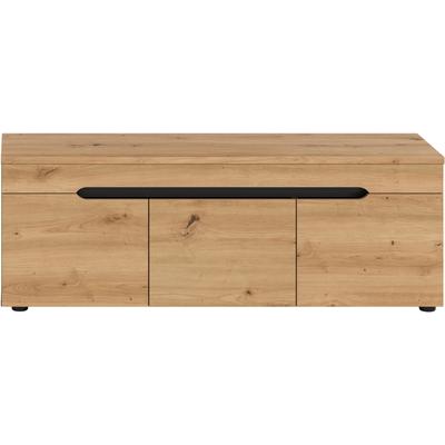 Sitzbank HOME AFFAIRE "REHAT, TOPSELLER, Breite 120cm, 3 Türen, 4 Fächer", braun (basalt grau, artisan eiche nachbildung, basalt grau, artisan eiche nachbildung), B:120cm H:43cm T:37cm, FSC-zertifizierter Holzwerkstoff, Sitzbänke, Sitzbank,...
