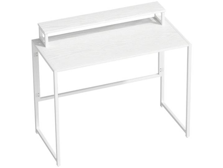 Bureau Pliable Table Informatique avec Support Moniteur pour Bureau à Domicile 100x48x87 5 cm