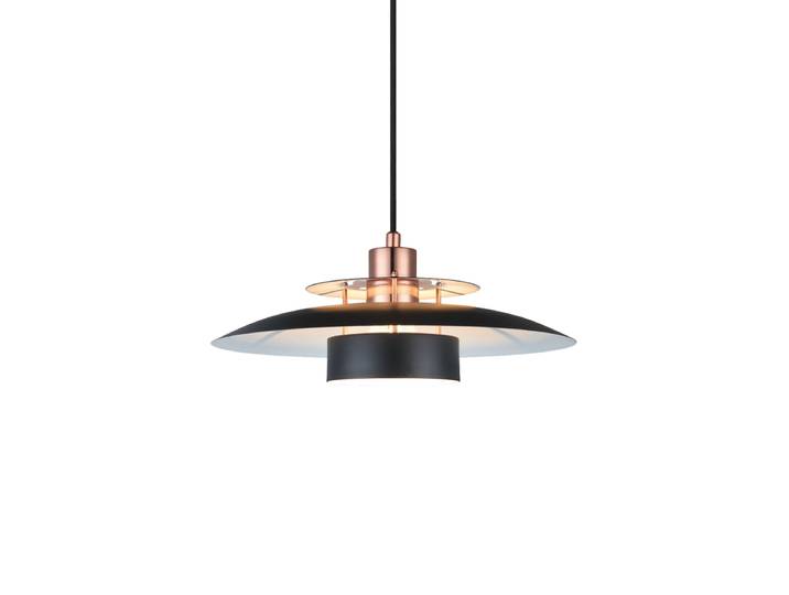 Bold Design Pendellampe Rivoli Schwarz / Kupfer Halo Design