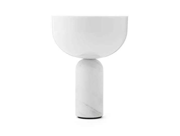 New Works Kizu portable tafellamp White marble