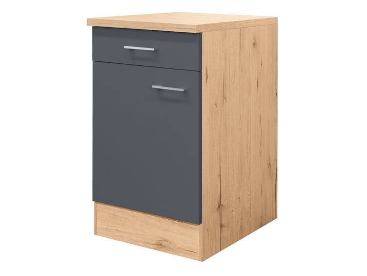 Unterschrank RALPH San Remo Eiche /grau 50 cm