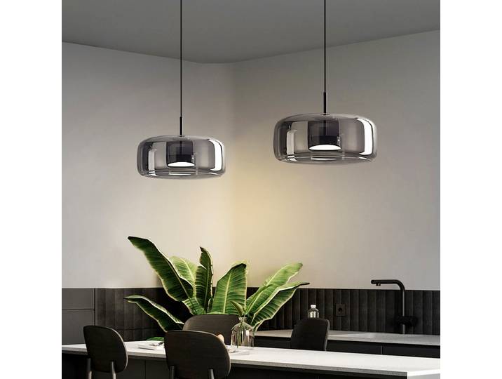 Lampe suspendue en verre moderne, lustres LED pour salle à manger, lampes suspendues pour plafond, éclairage intérieur