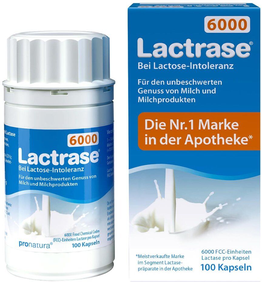LACTRASE PRO NATURA Lactrase 6.000 Fcc Kapseln 100stk