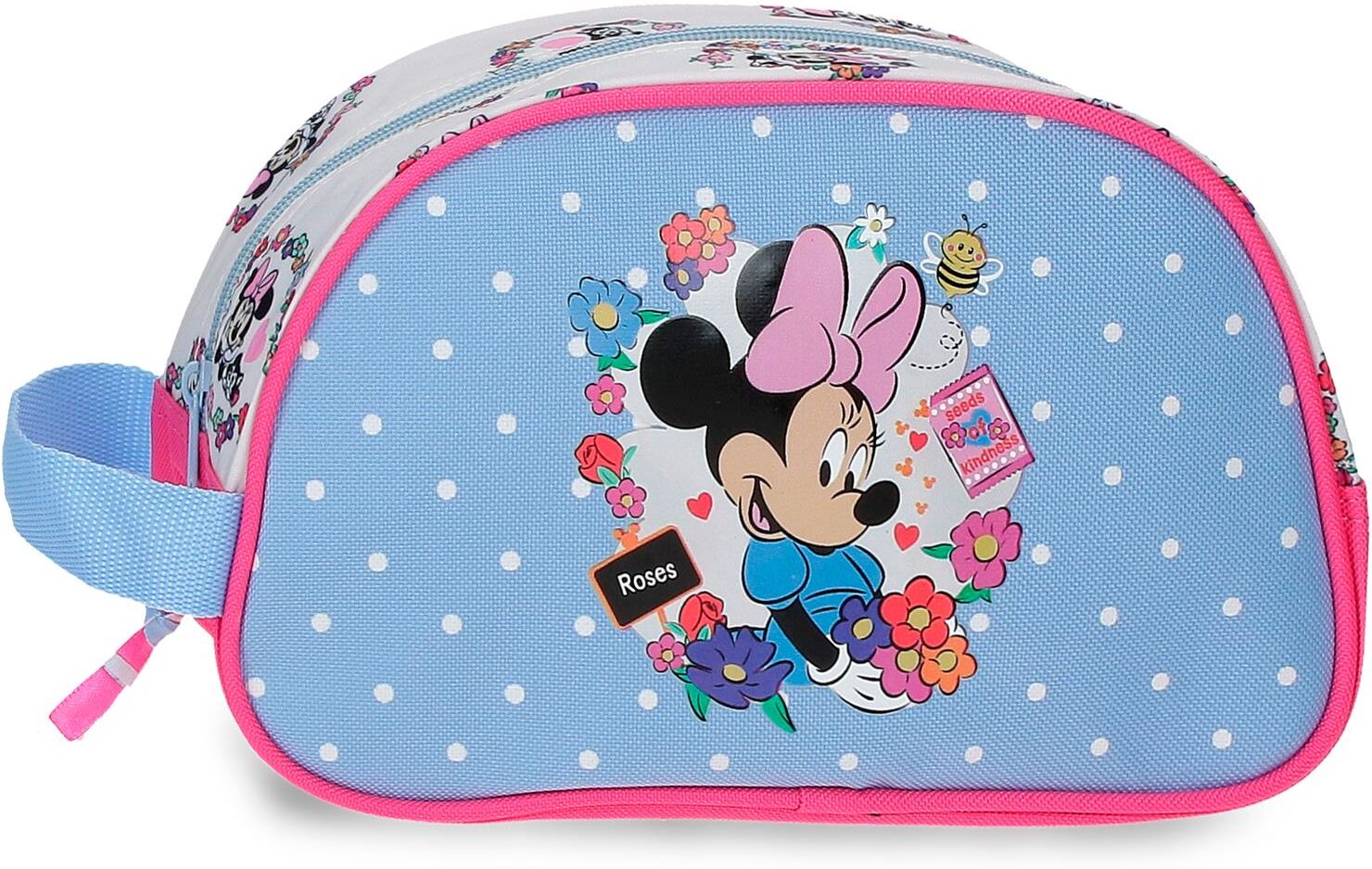 Disney Neceser adaptable minnie flowers. Azul