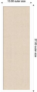 Amanti Art Neutral Weave Canvas Magnetic Board, Svelte Framed Memo Board