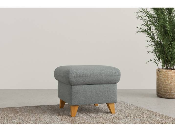 Polsterhocker HOME AFFAIRE Trelleborg , grau, B:58cm H:48cm T:58cm, 100% Polyester, Hocker, Polsterhocker, passend zur Serie Trelleborg , incl. Stauraum