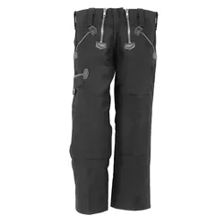 Kinder Zunfthose Rips Moleskin "BOBBY" schwarz - 140 - schwarz
