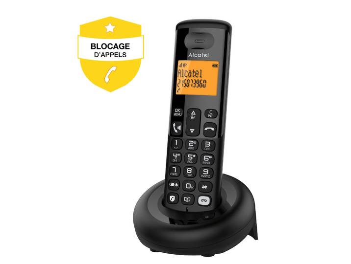 Téléphone sans fil Voice Solo Noir ALCATEL