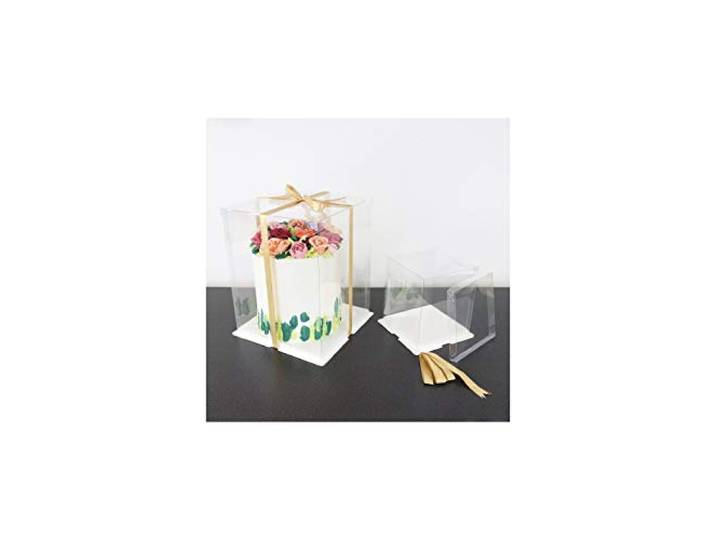 PME CCB08 Crystal Cake Box 20cm/8 , Wit