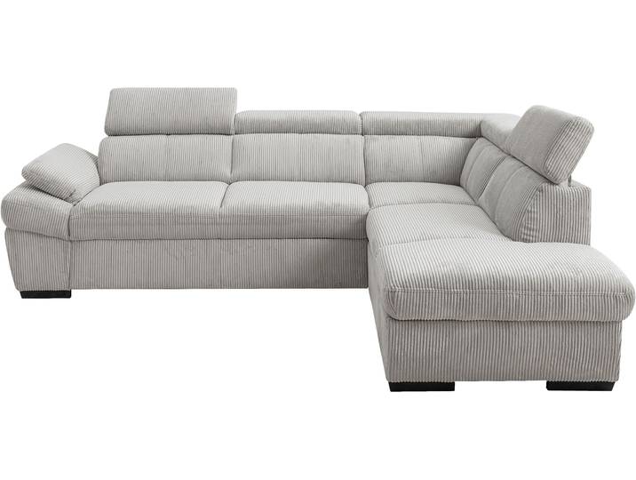 Ecksofa EXXPO - SOFA FASHION, beige, B:270cm H:78cm T:207cm, Sofas, Ecksofa, inkl. Kopf- und Armteilverstellung, wahlweise mit Bettfunktion