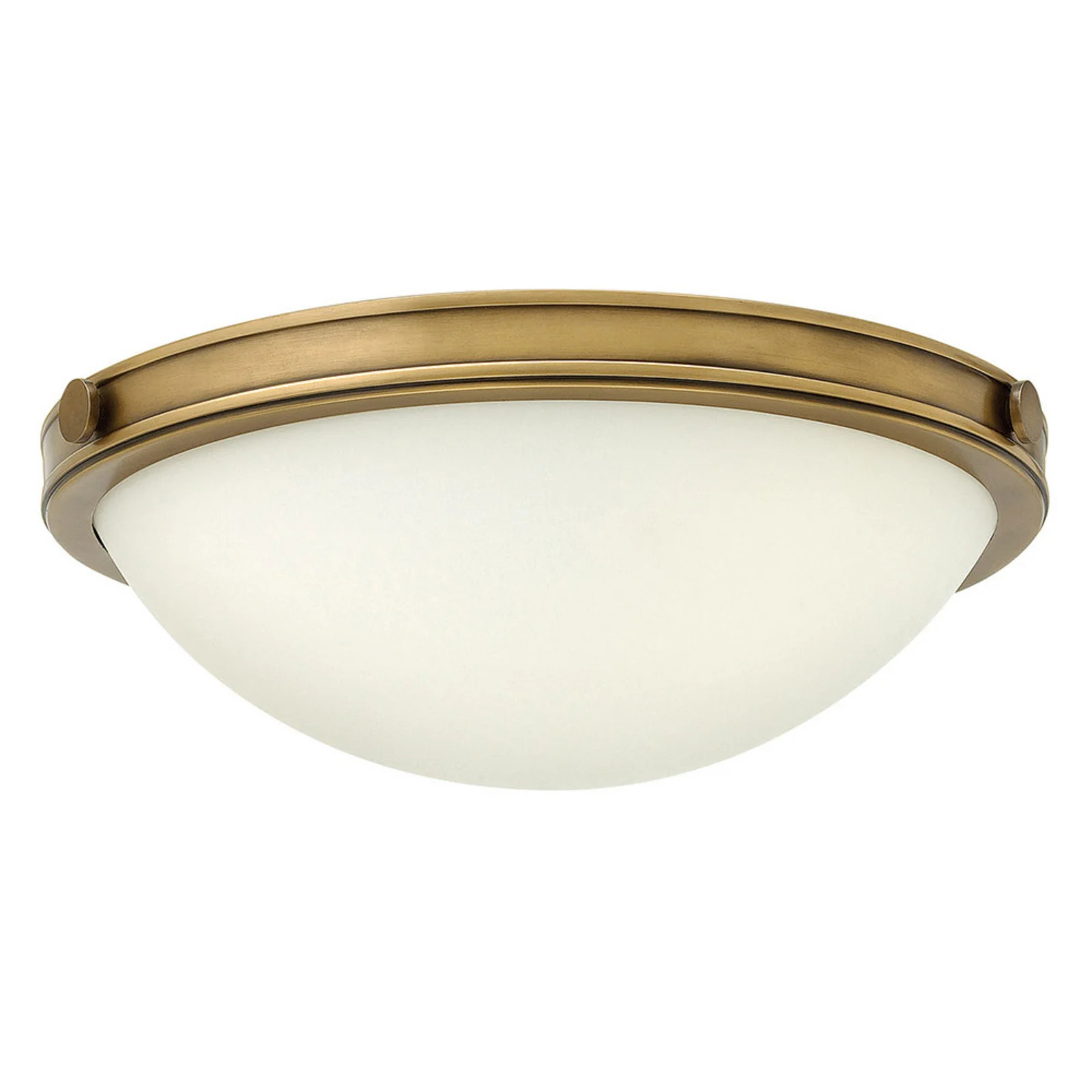FEISS Collier moderne ronde plafondlamp in goud/messing en wit met glas, Ø 34,6 cm