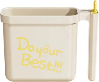 Inspire Curations Instant Noodle Bowl With Built In Fork Reusable Heat Resistant Food Container whitex1pcs