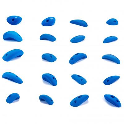 blue pill - Medium Boulder - Klettergriffe Gr XS-M blau/weiß