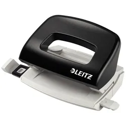 LEITZ Locher NeXXt 1,0mm mit Anschlagschiene schwarz Packung mit 30 Stück
