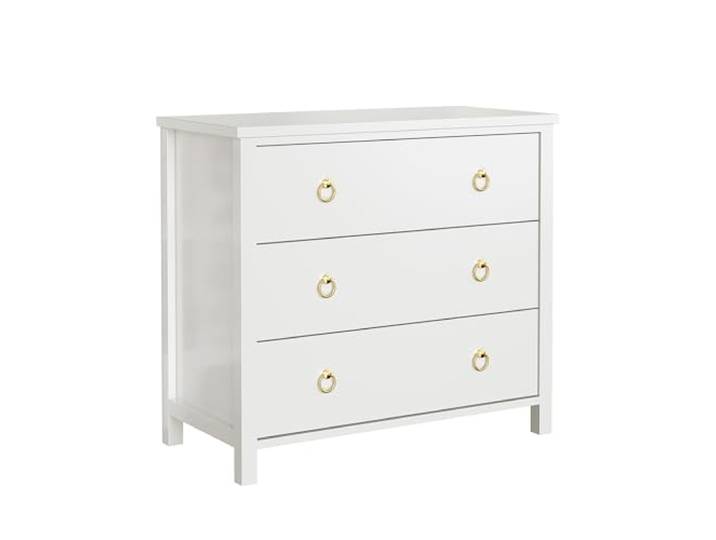 GarveeMore 3-Schubladen-Kommode – Weiß Modernes Design – für Schlafzimmer, Kinderzimmer & Wohnzimmer