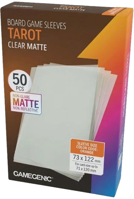 Gamegenic GG : 50 Sleeves Tarot Clear Matte