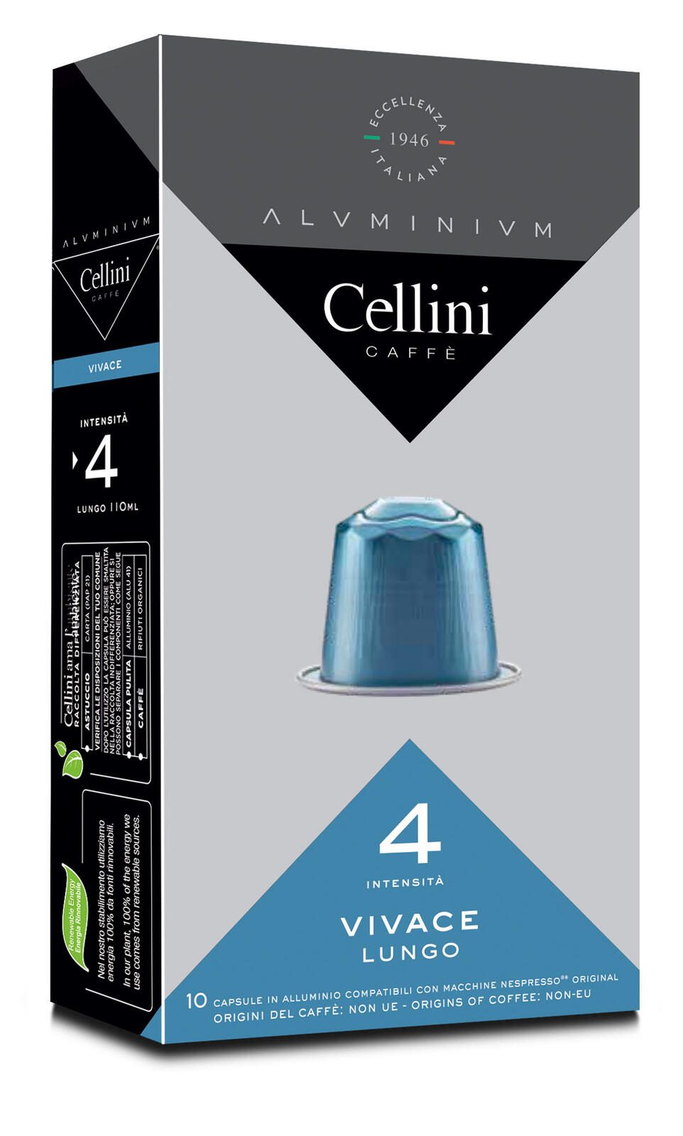 Cellini Kaffeekapseln LUNGO VIVACE 8682710