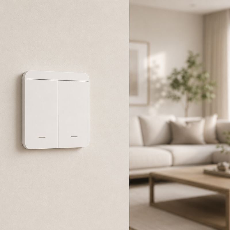 Silumen Interrupteur Mural sans Fil Bouton Double