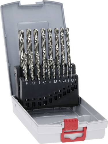 Metallbohrer-Set HSS-G, ProBox, 19-teilig, DIN 338, 135° 1-10 mm