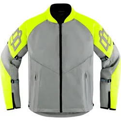 Icon Mesh AF, Textiljacke - Neon-Gelb/Hellgrau - XXL