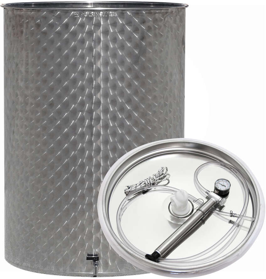 Polsinelli Serbatoio inox vino 75 L galleggiante ad aria