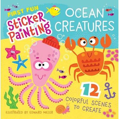 First Fun Sticker Painting: Ocean Creatures, Taschenbuch von Edward Miller III, David & Charles, 978-1-64124-350-6