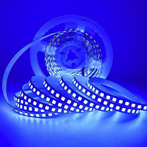 V-Tac Vt-3528 Striscia Led Colore Blu 60led/mt Smd3528 Strip 5mt 5w/mt 12v Ip65 8.8mm - 212035