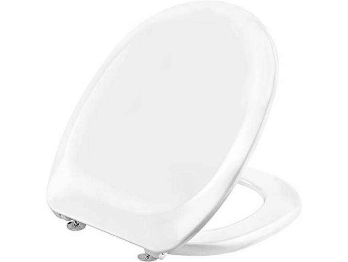 Cornat WC-bril Camero - klassieke witte look - onderhoudsvriendelijk duroplast - eenvoudig ontwerp past in elke badkamer/toiletbril/wc-deksel / KSCAM00