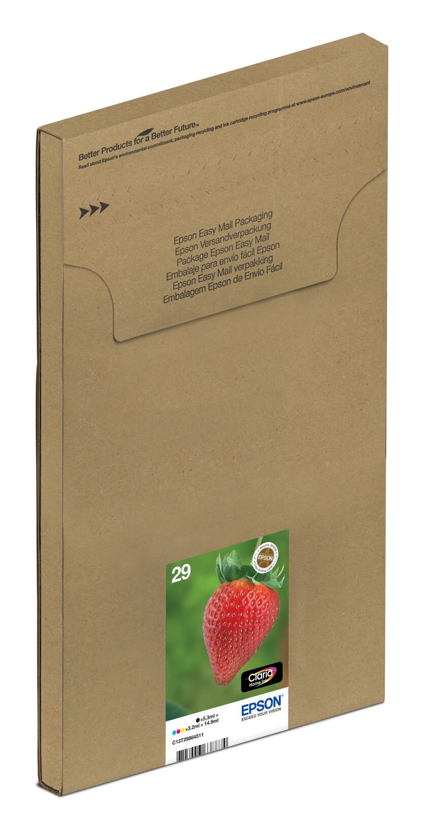 Epson Original Easy Mail Packing 29 Erdbeere Druckerpatronen - 4er Multipack (C13T29864511)