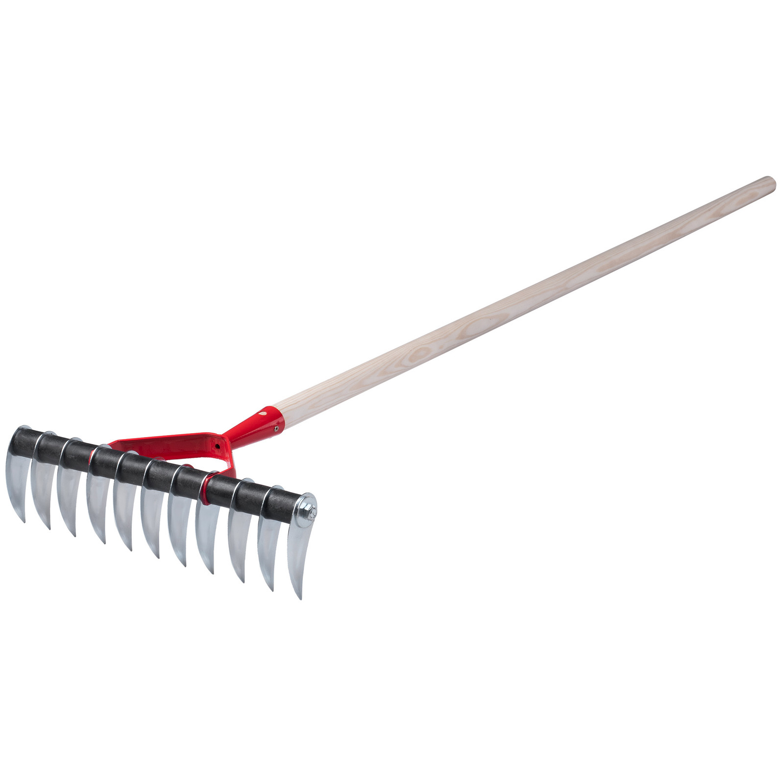 KADAX Strand handmatige verticuteermachine voor de tuin met steel, 36 cm