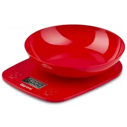 Girmi Küchenwaage PS0102, Küchenwaage, Rot