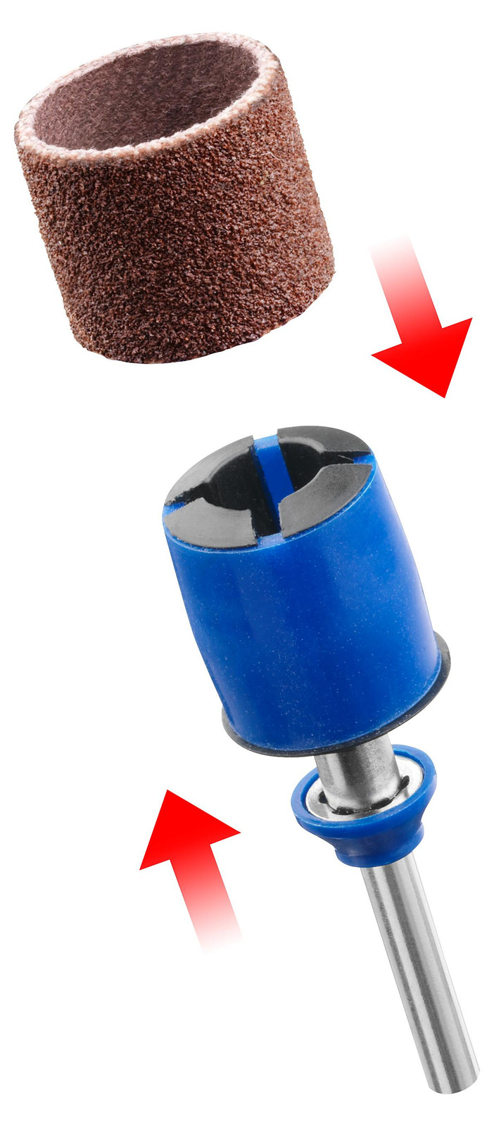 Dremel EZ SpeedClic Schuurstift en schuurband voor hout en metaal, bruin