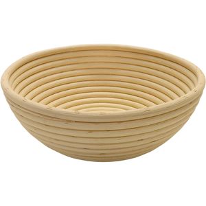 Schneider-GmbH Gärkörbchen 201210, Brotform, aus Peddigrohr, natur, rund, Ø 22 x 8,5 cm