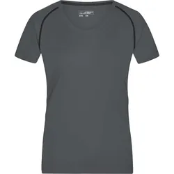 James & Nicholson Damen Funktionsshirt T-Shirt JN495 titan/black L