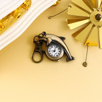 ModernMart Cartoon Dolphin Keychain Watch Cute Pufferfish Pocket Clip Timepiece Cartoon Dolphin Keychain Watch Cute Pufferfish Pocket Clip Timepiece