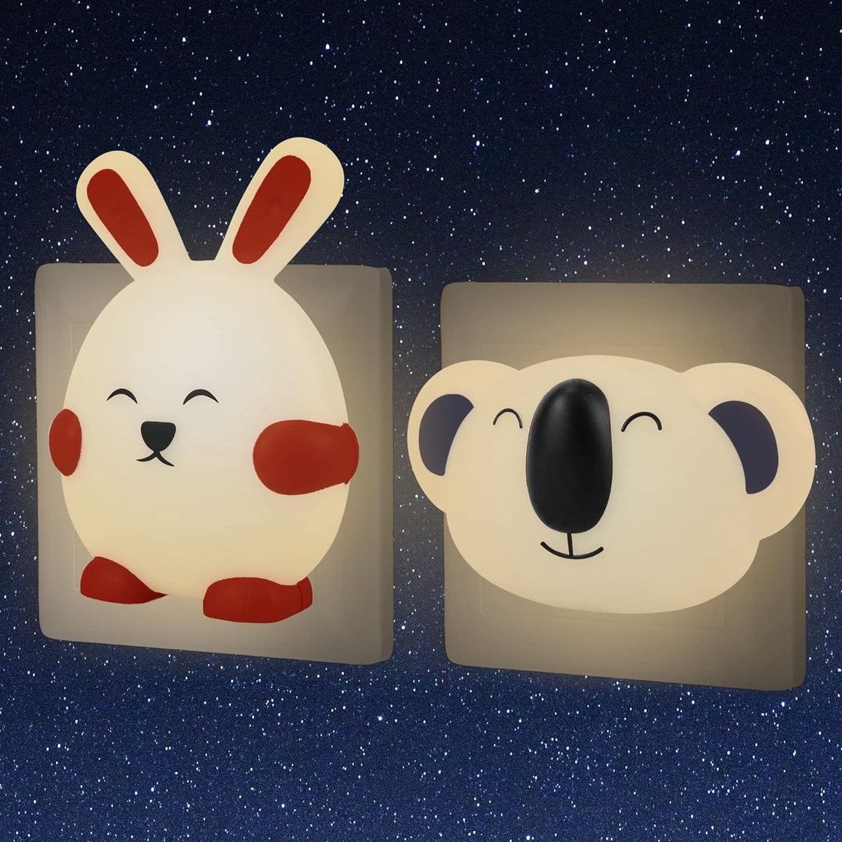 ShopHaven LED Nachtlampje voor de Kinderkamer - Wandmontage - Wit