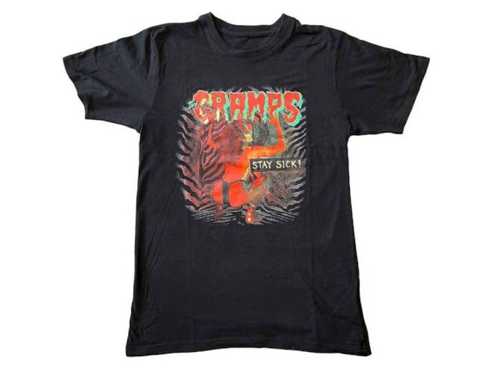 The Cramps T Shirt Stay Sick Band Logo nieuw Officieel Mannen Zwart XXL