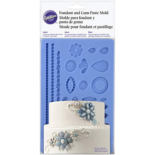 Wilton Fondant & Gum Paste Mal - Jewelry - Siliconen Vorm voor Taarten en Koekjes