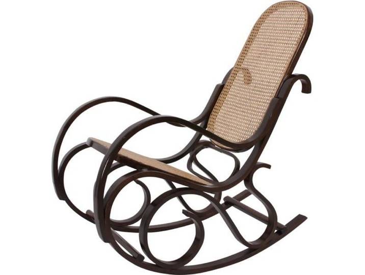 Rocking-chair fauteuil à bascule ~ couleur noyer rotin